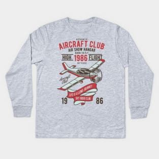 Aircraft Club 1986 Kids Long Sleeve T-Shirt